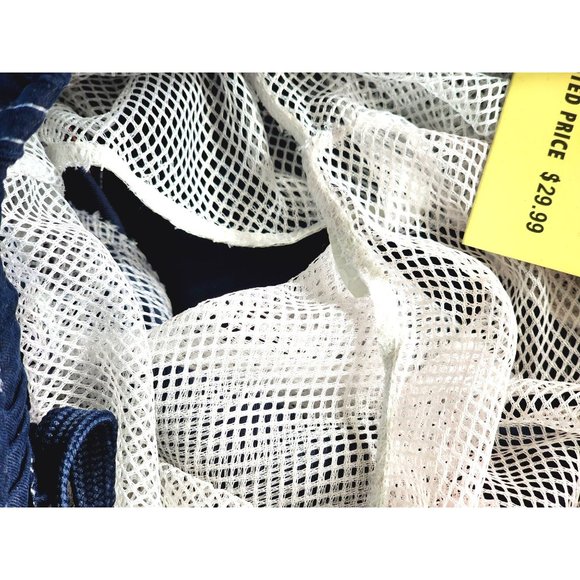 Authentic Brand The Image Vintage 1998 Medium Blue Men Mesh Interior Shorts - Picture 9 of 13